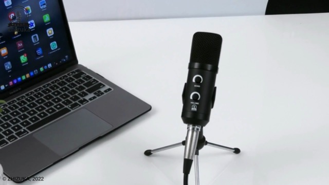 ZHIZUKA BM-750 AUX/USB Professional Condenser Mic Tripod Stand